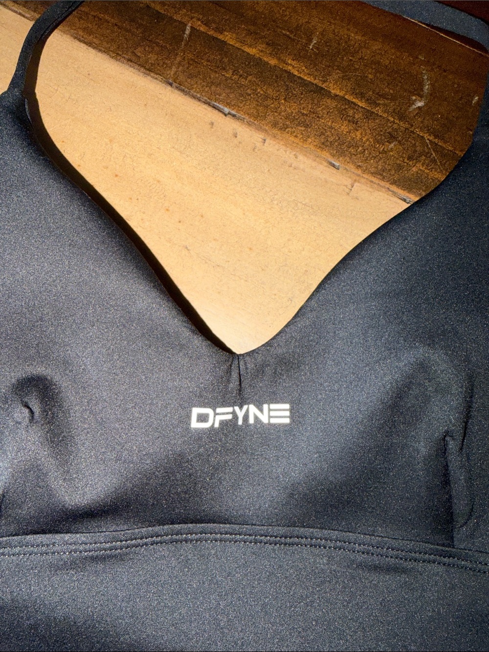 DFYNE Black Halter Crop Tank - Picture 2 of 5